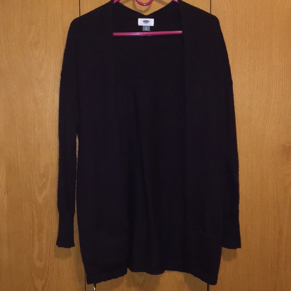 Cozy plum cardigan